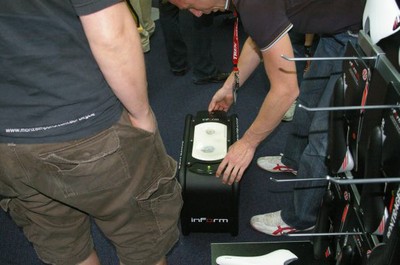 bumprints in the bontrager fit stool